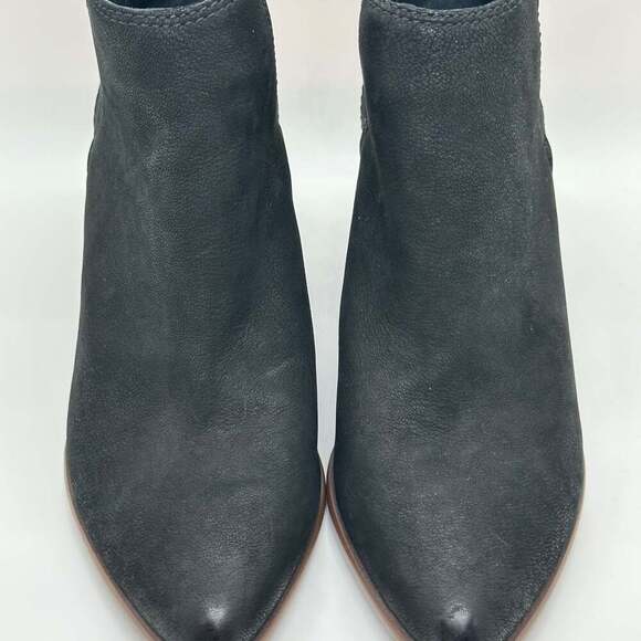 FRYE Reina Black Suede Cut Out Western Ankle Booties - Picture 8 of 10
